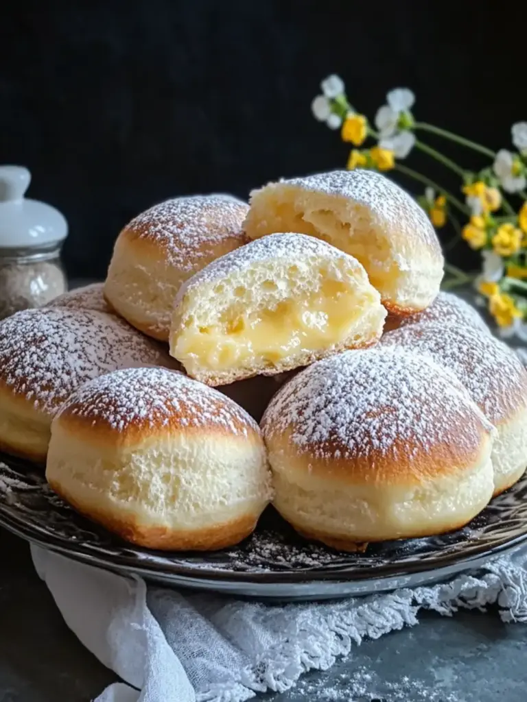 Stovetop Custard Cream Buns