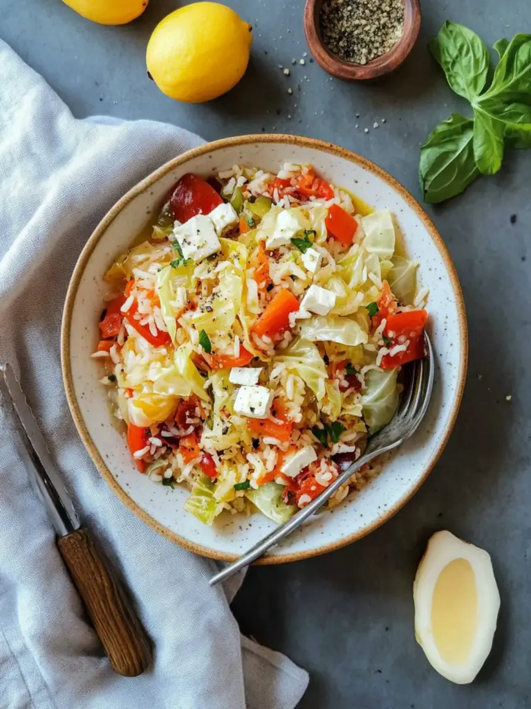 Greek Rice And Cabbage