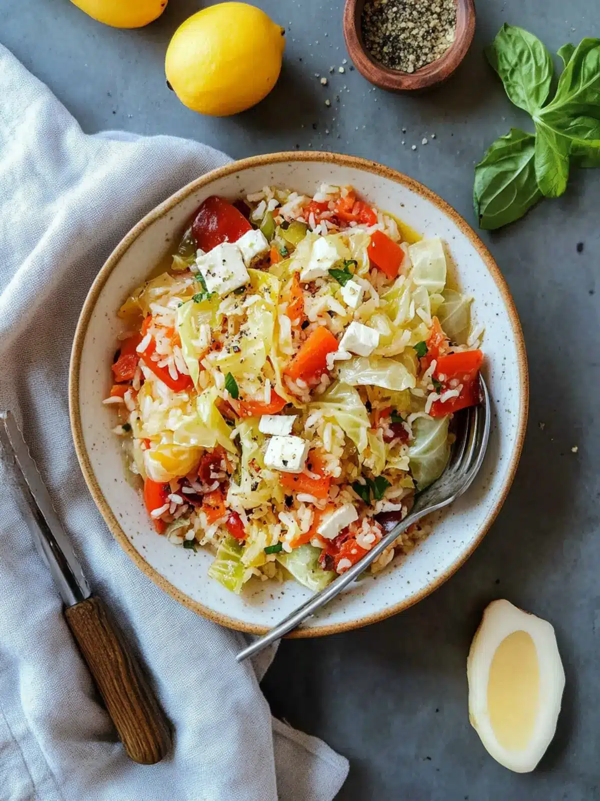 Greek Rice And Cabbage