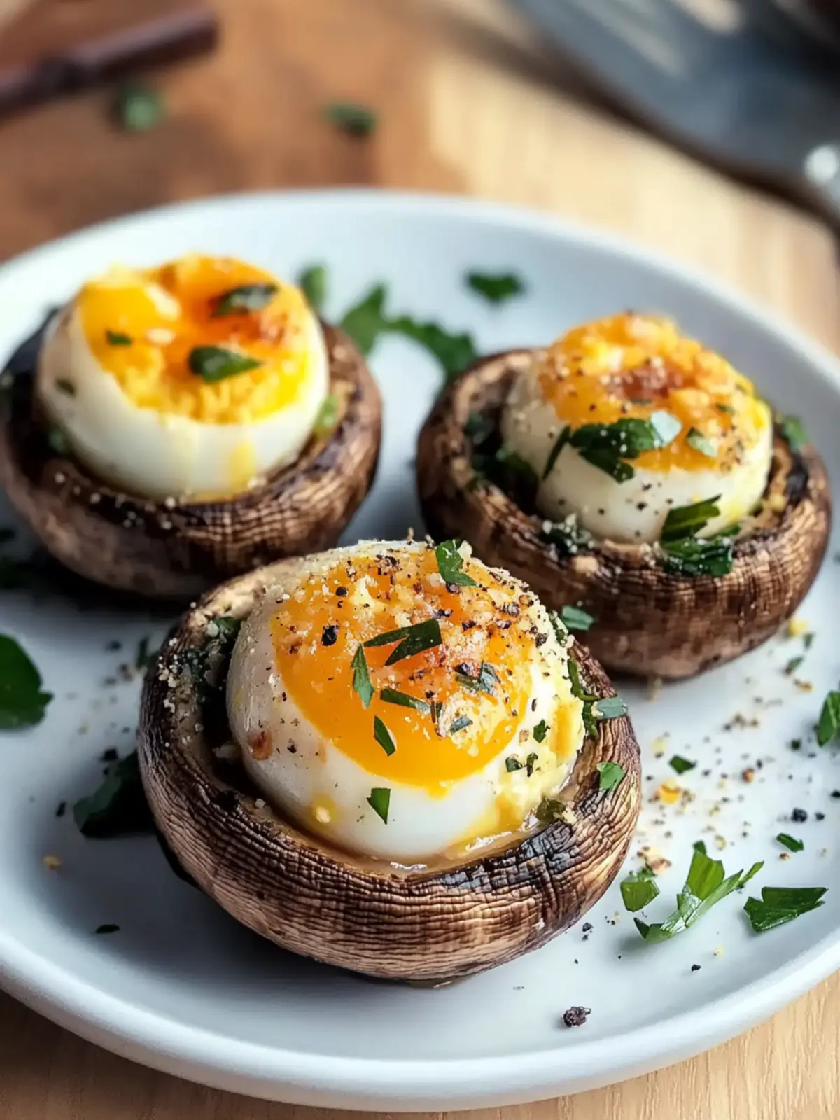 Fluffy Quail Egg Stuffed Mushrooms for an Impressive Brunch Fluffy Quail Egg Stuffed Mushrooms