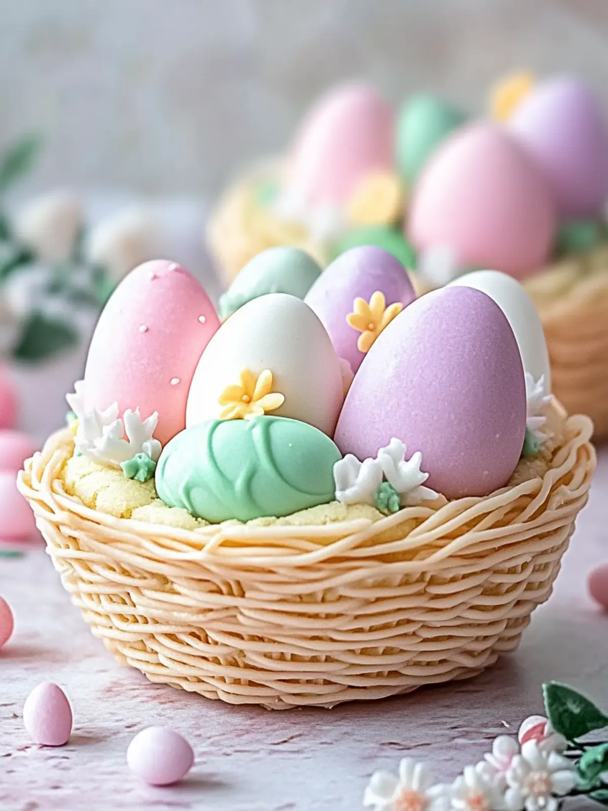 Easter Basket Sugar Cookie Cups