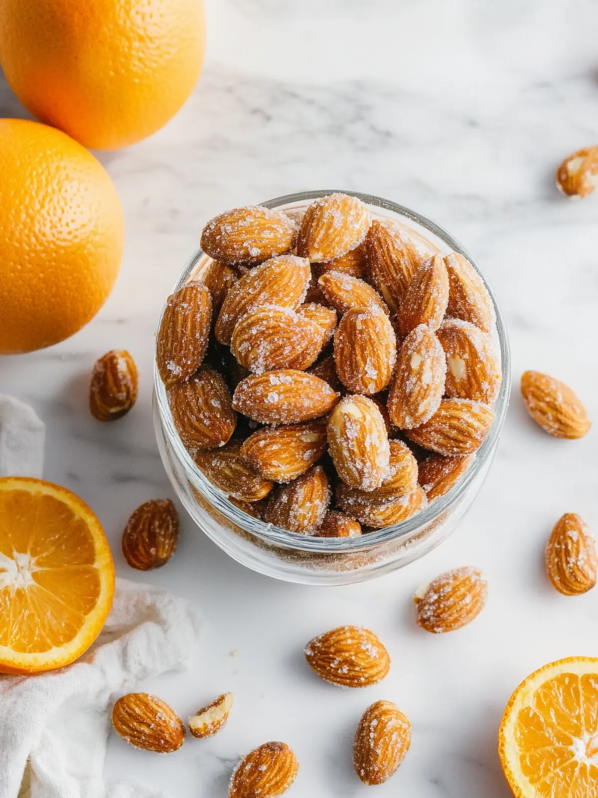 Orange Candied Almonds