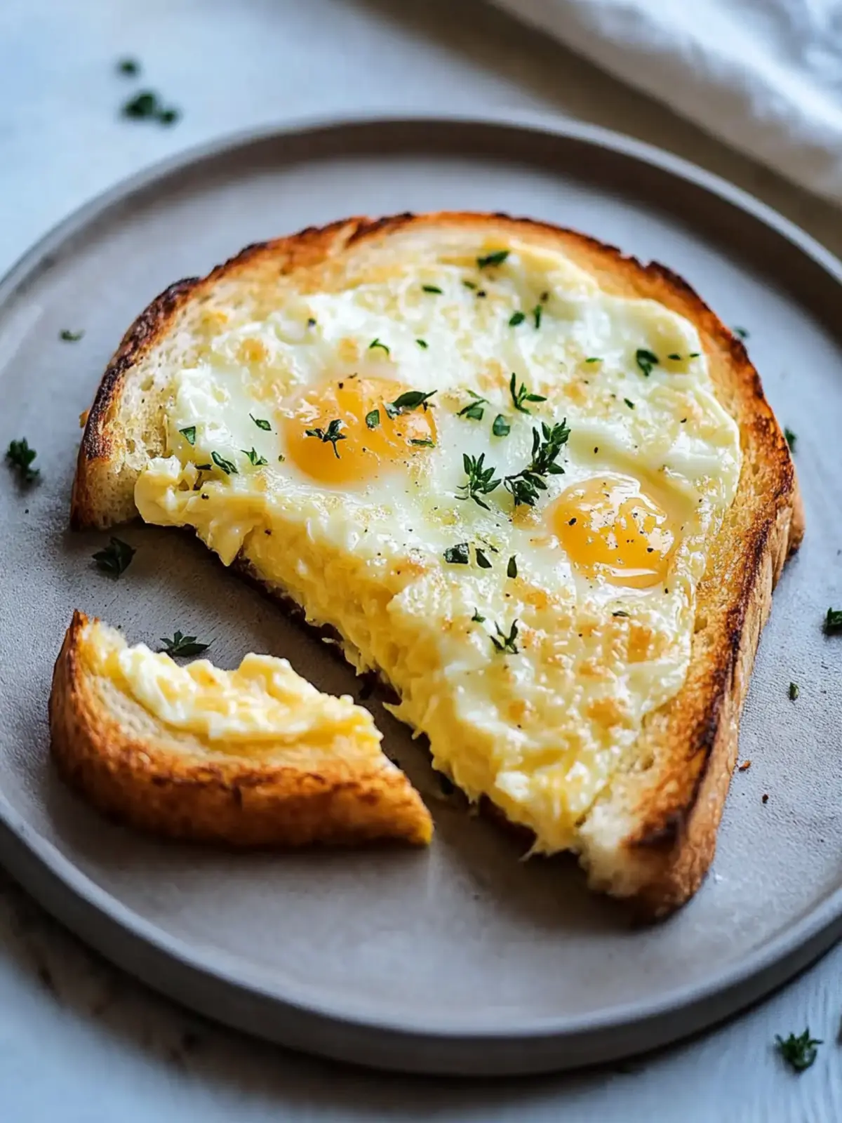 Egg and Cheese Toasts