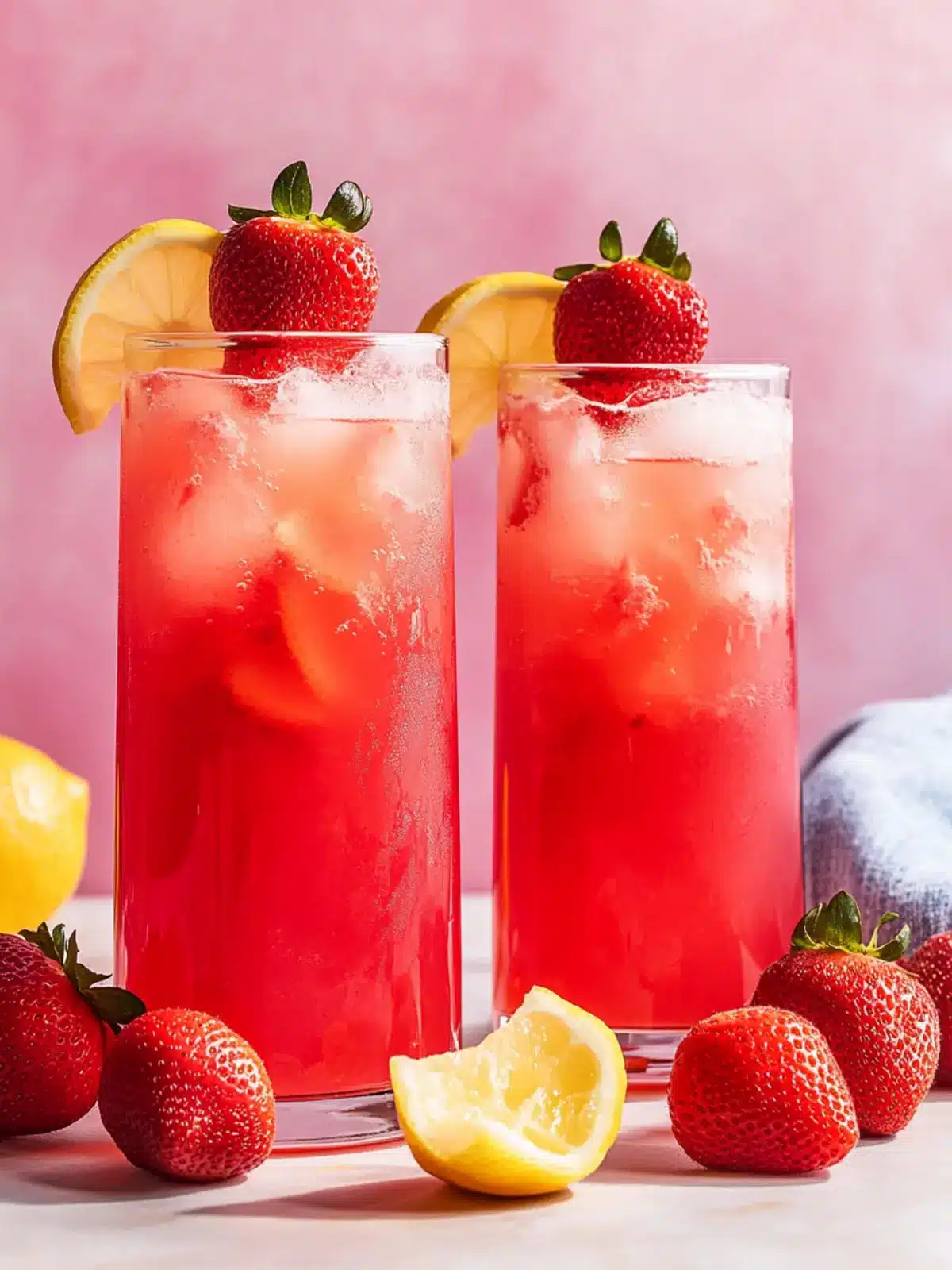 Hibiscus Tea Strawberry-Lemonade Refresher