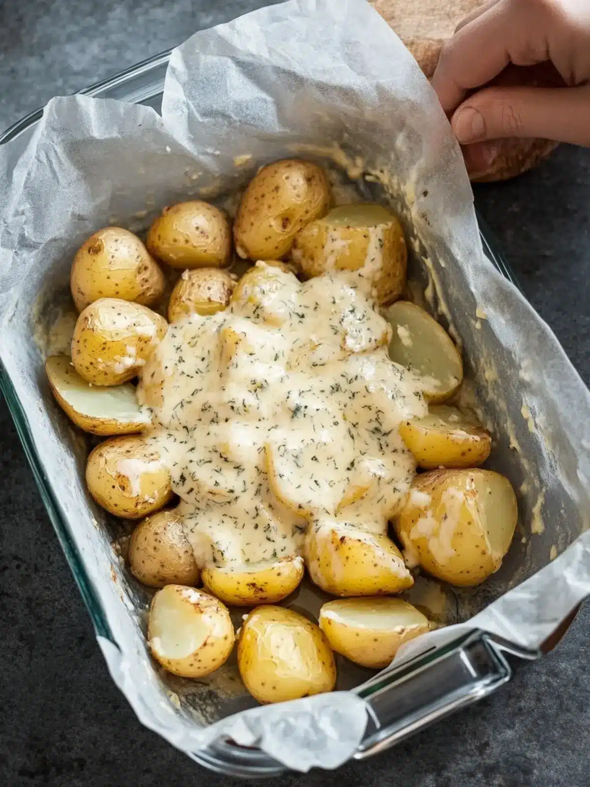 Creamy Parmesan Oven-Baked Potatoes