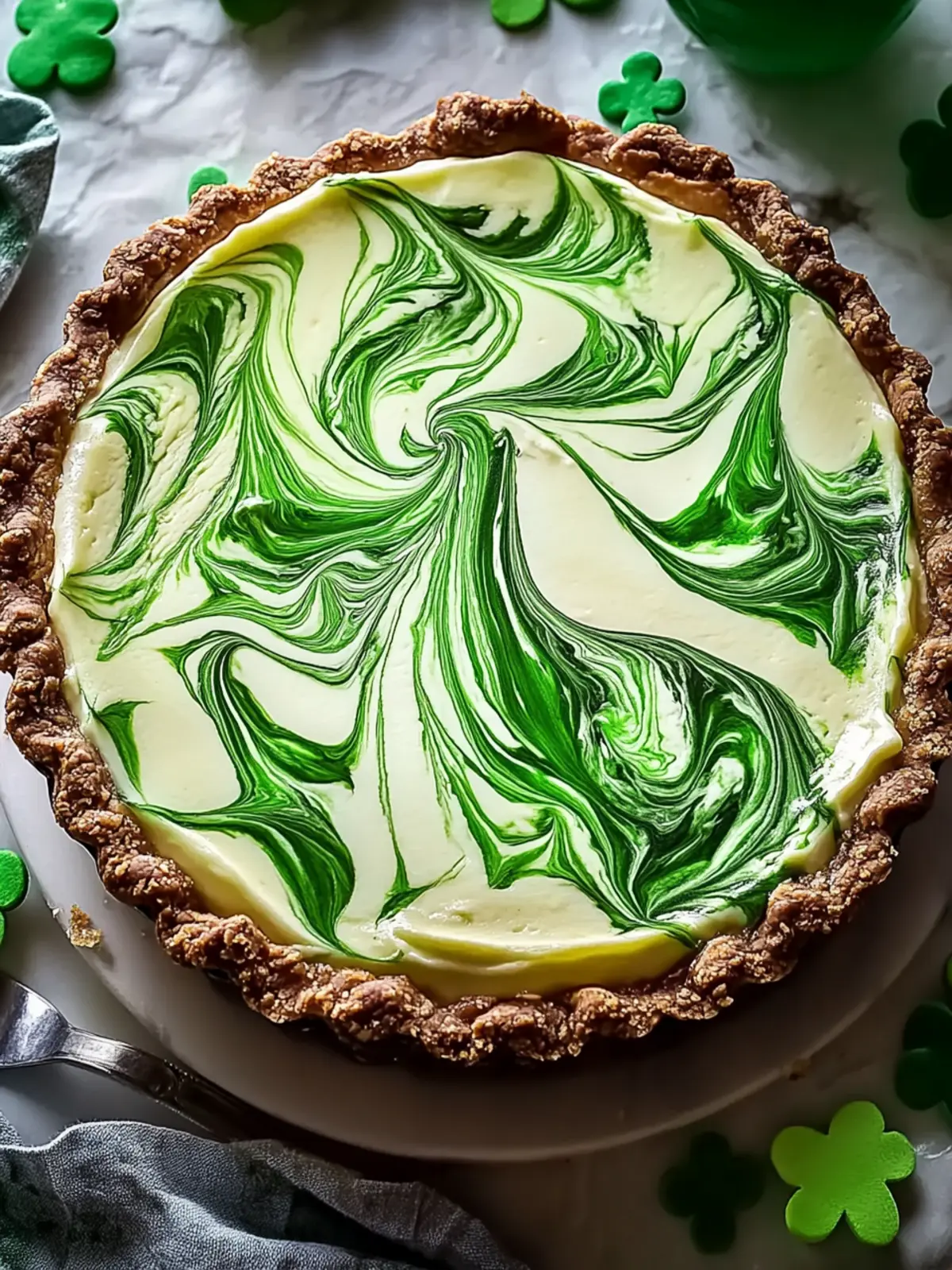 Shamrock Swirl Pie