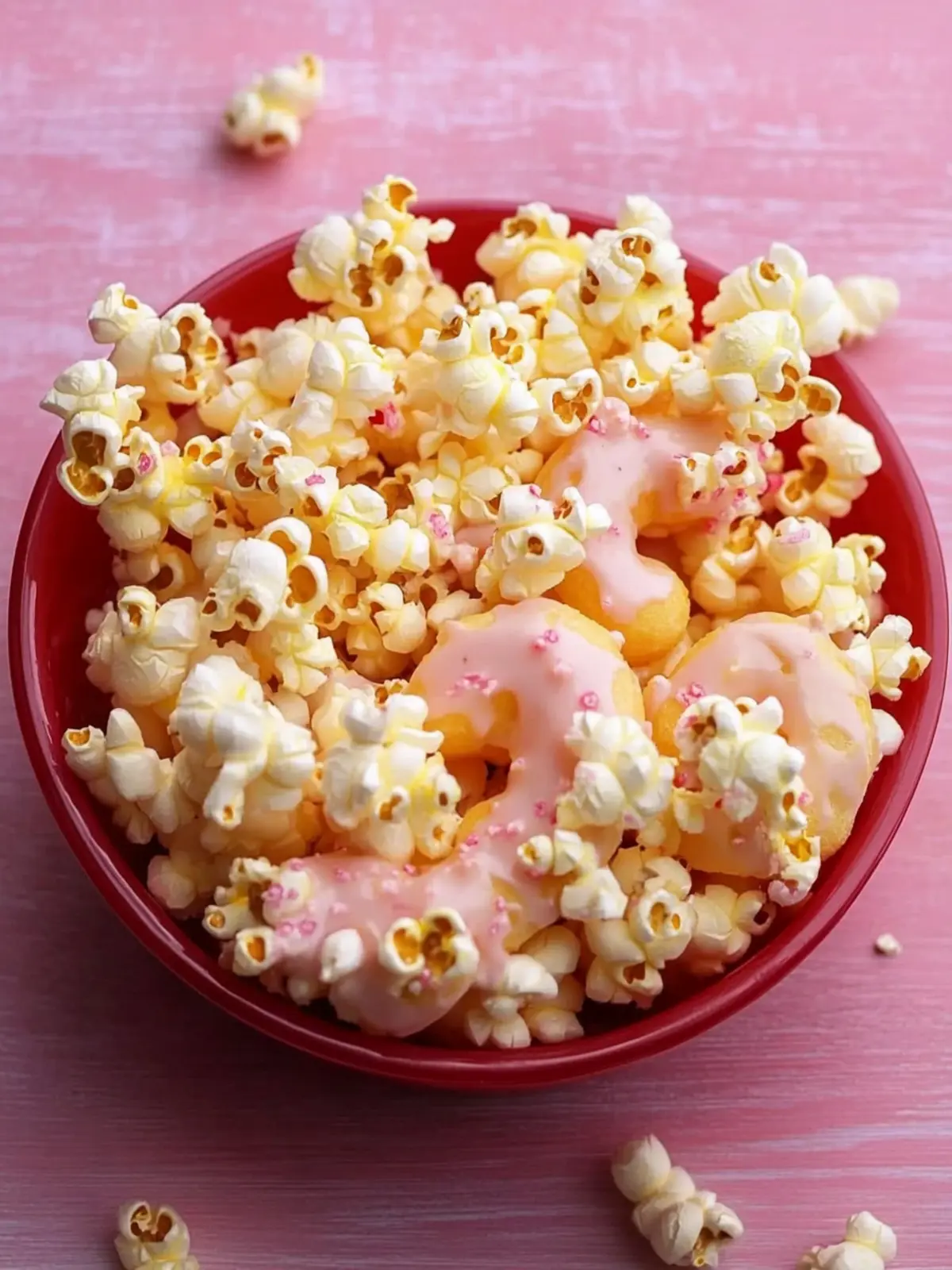 Sweet Glaze Donut Popcorn for an Irresistibly Fun Snack Glaze Donut Popcorn