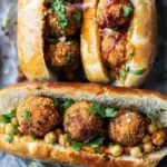 Vegan Chickpea Meatball Subs