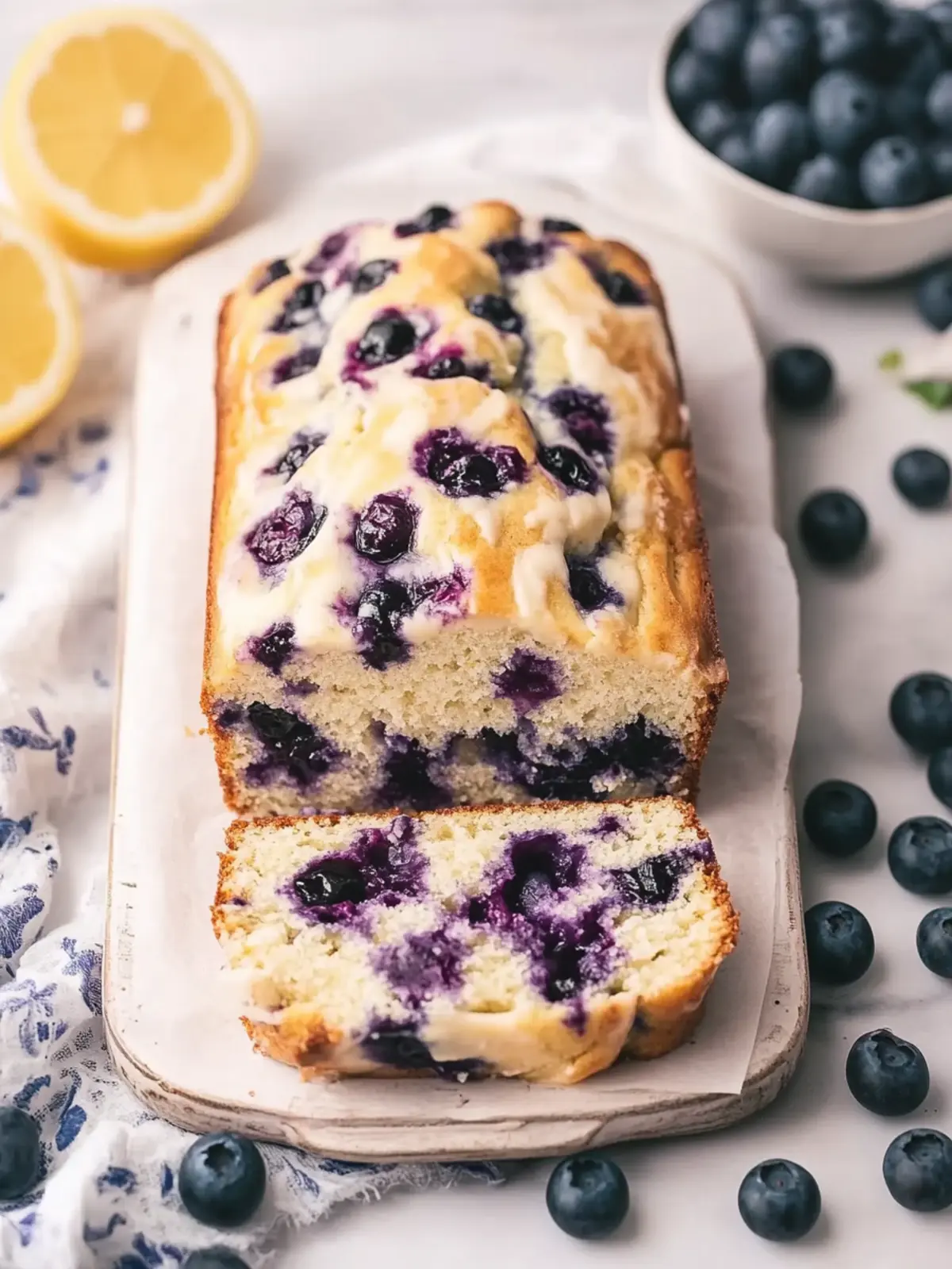 Blueberry Cream Cheese Bread