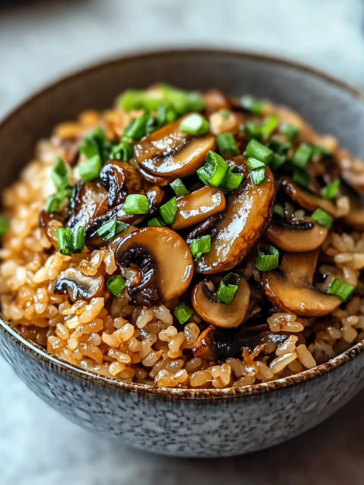 Crispy Miso Mushroom Rice