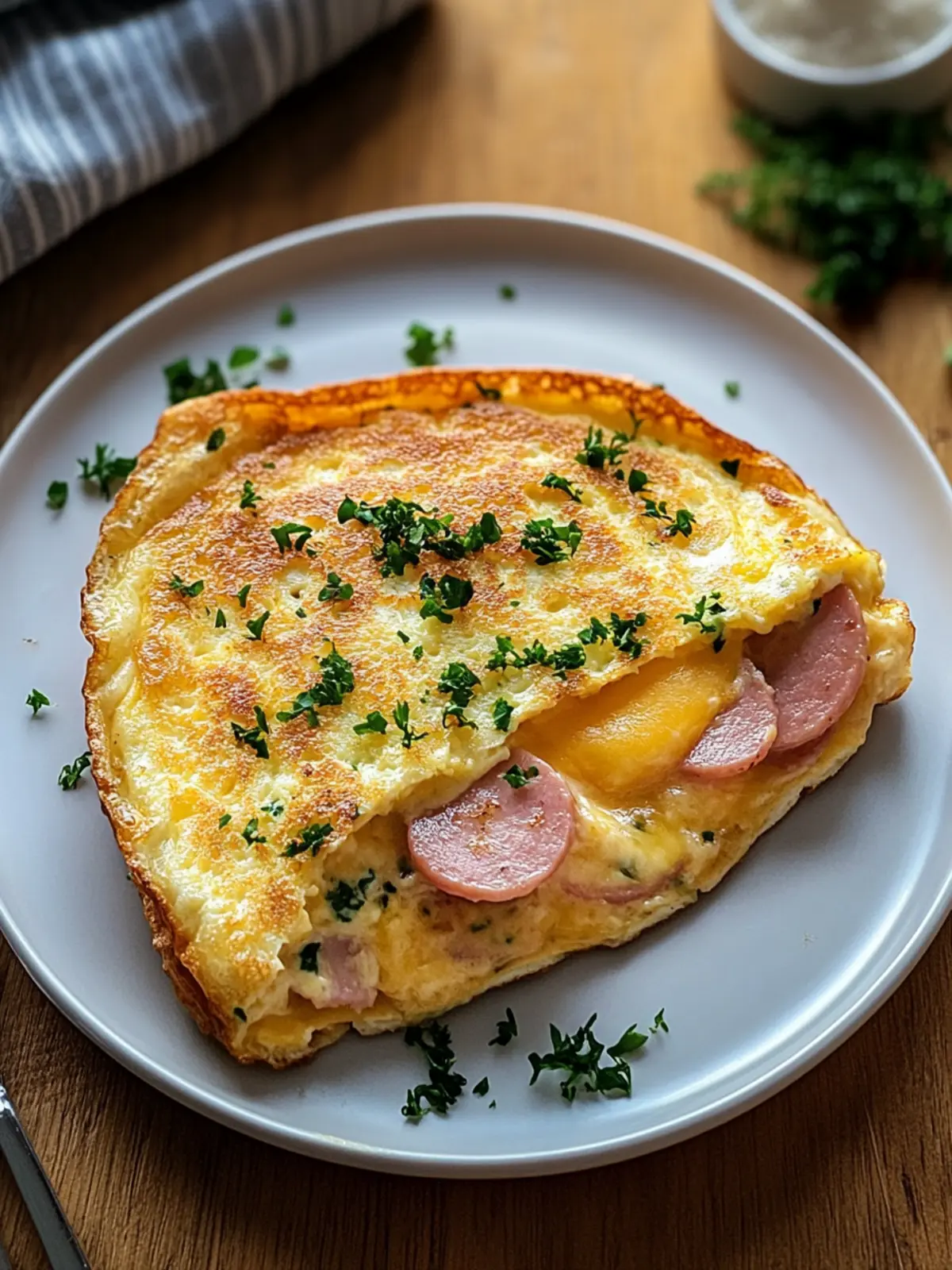 Ham and Cheese Omelette