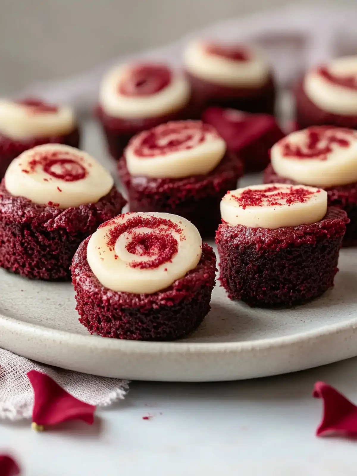 Red Velvet Brownie Bites