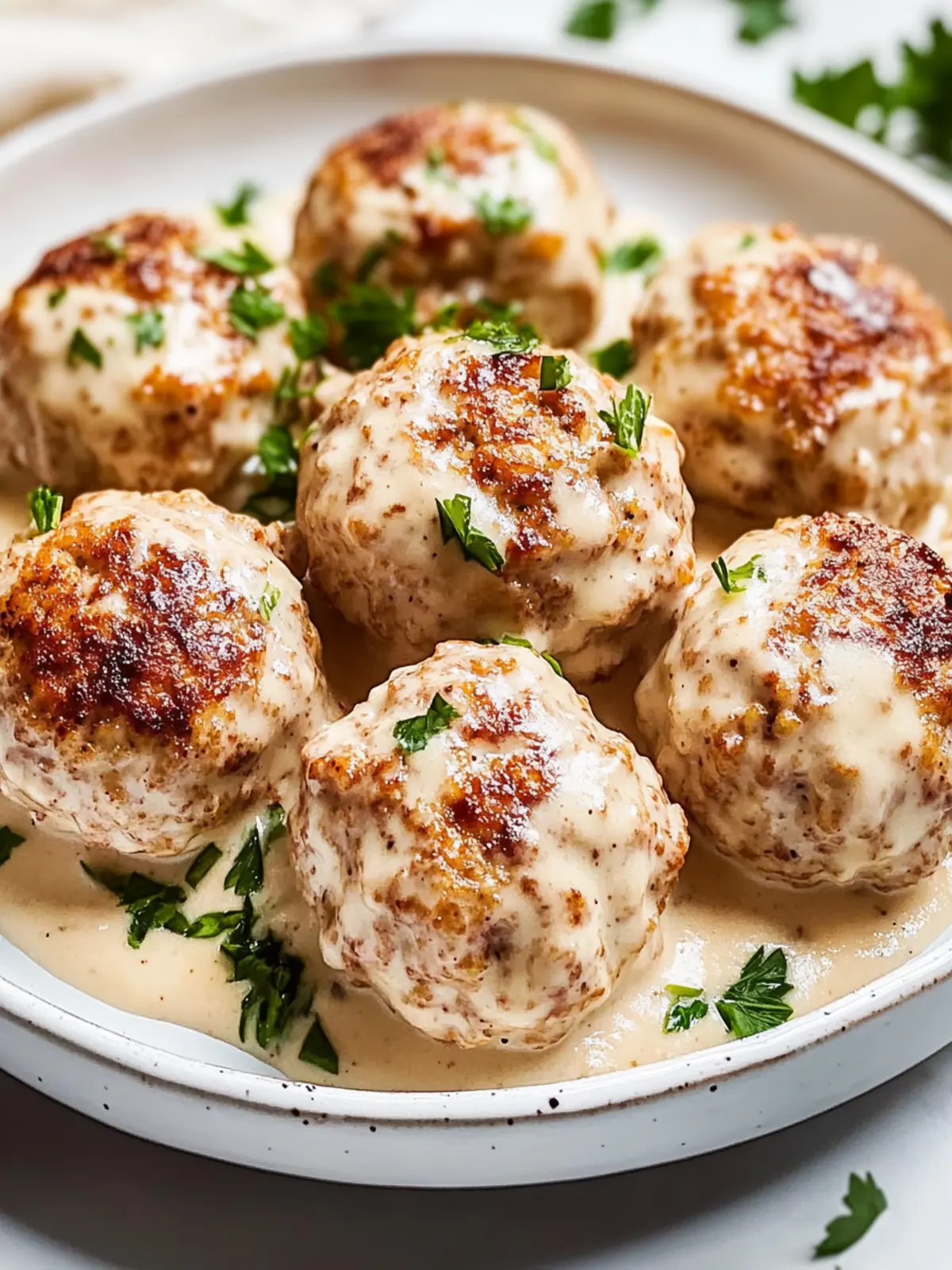 Chicken Cordon Bleu Meatballs