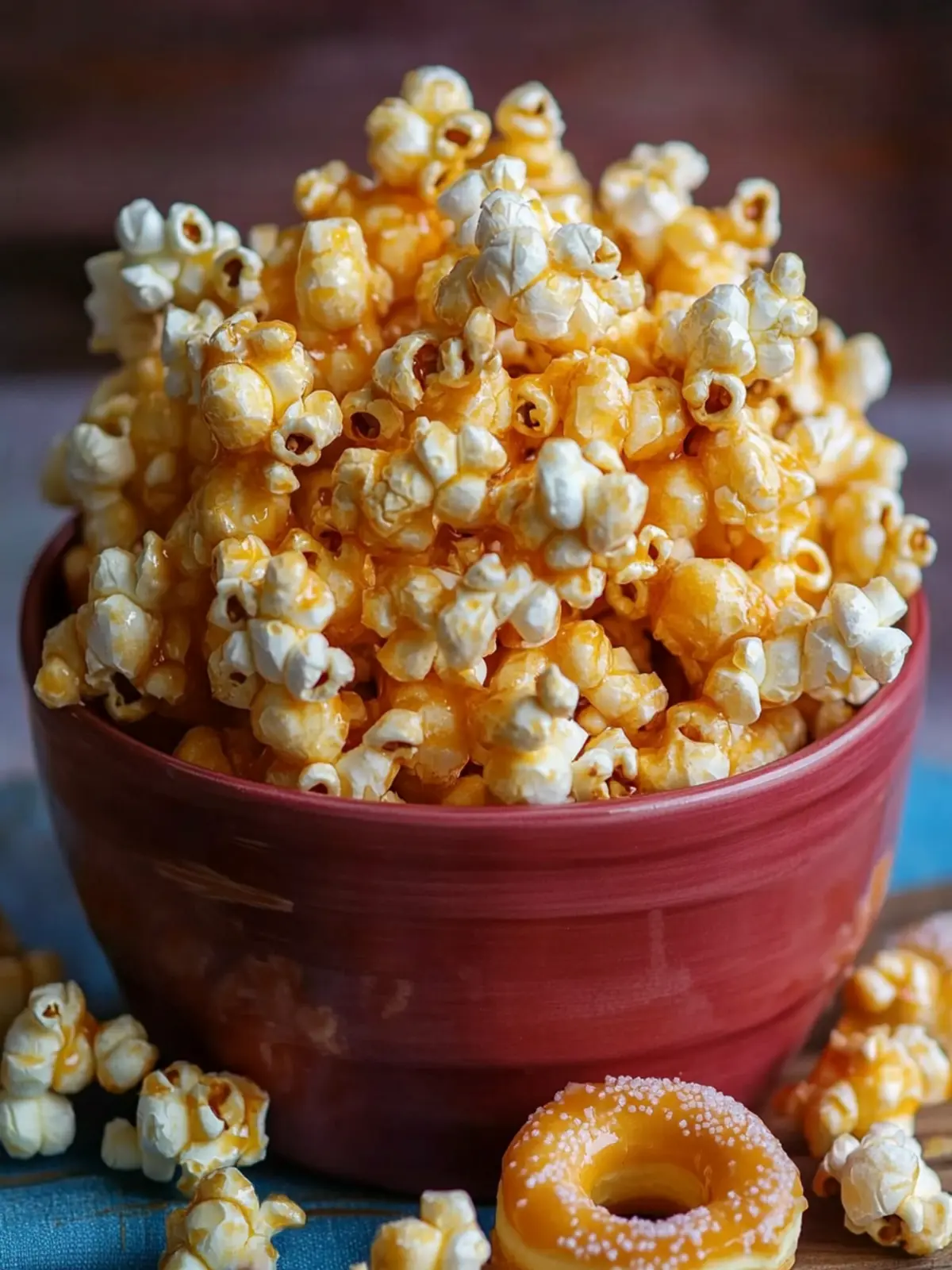 Sweet Glaze Donut Popcorn for an Irresistibly Fun Snack Glaze Donut Popcorn
