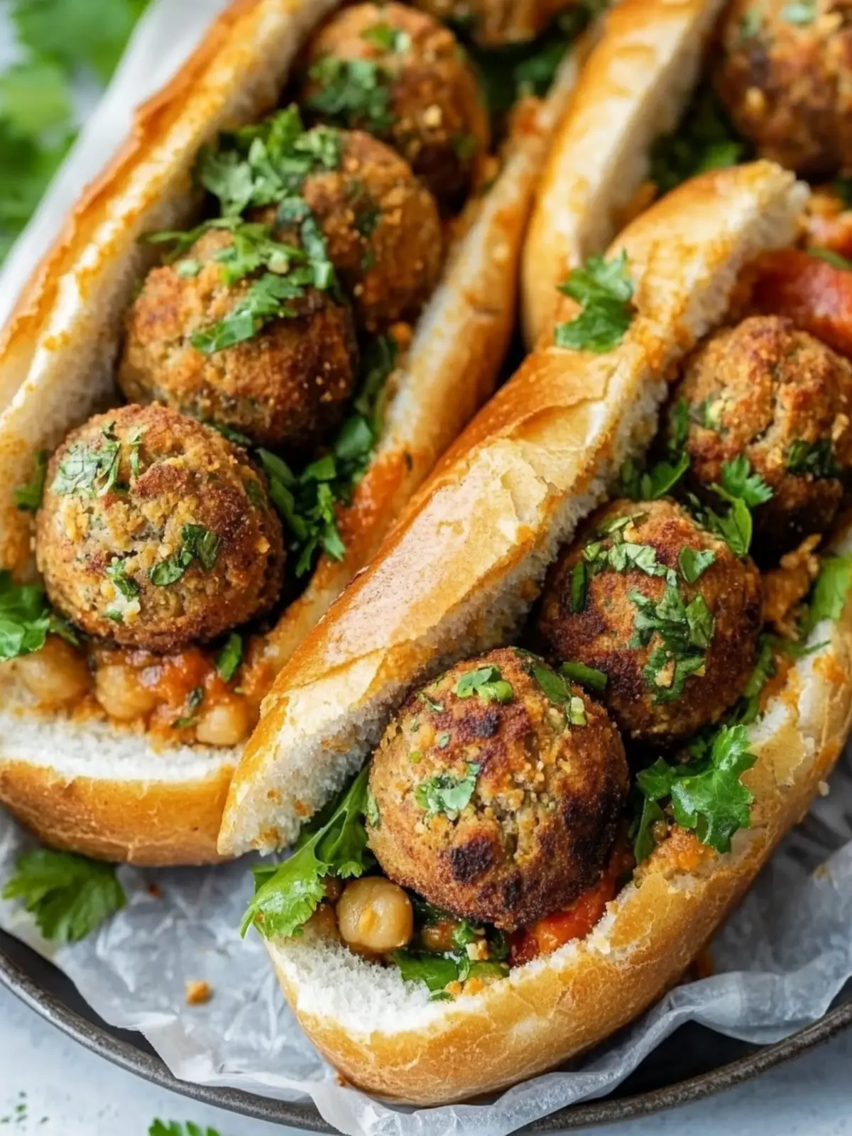 Irresistible Vegan Chickpea Meatball Subs for Cozy Nights Vegan Chickpea Meatball Subs