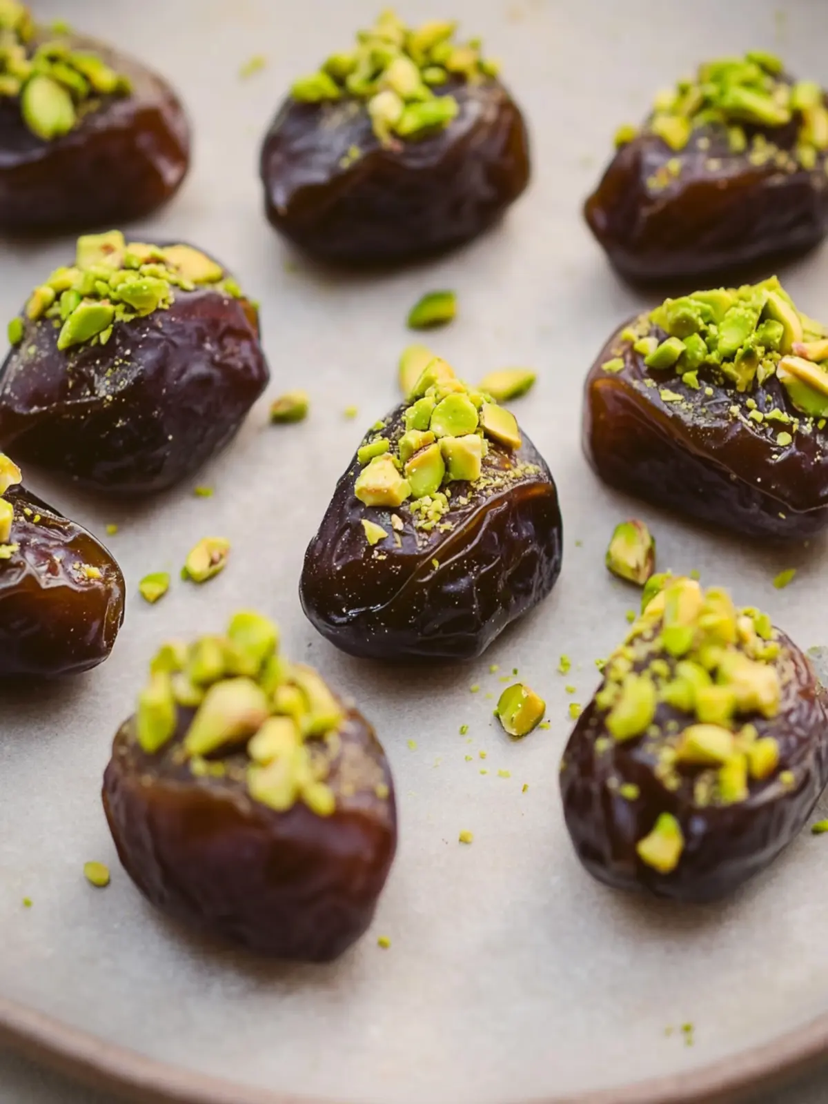 Pistachio Butter Stuffed Dates