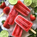 Strawberry Margarita Ice Pops