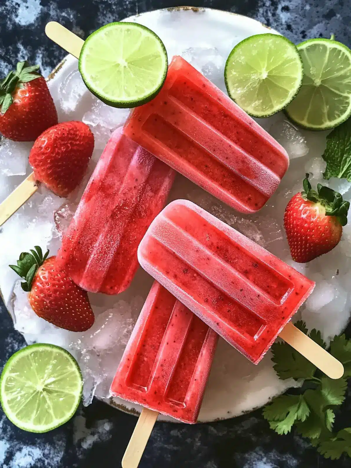 Refreshing Strawberry Margarita Ice Pops Perfect for Summer Fun Strawberry Margarita Ice Pops