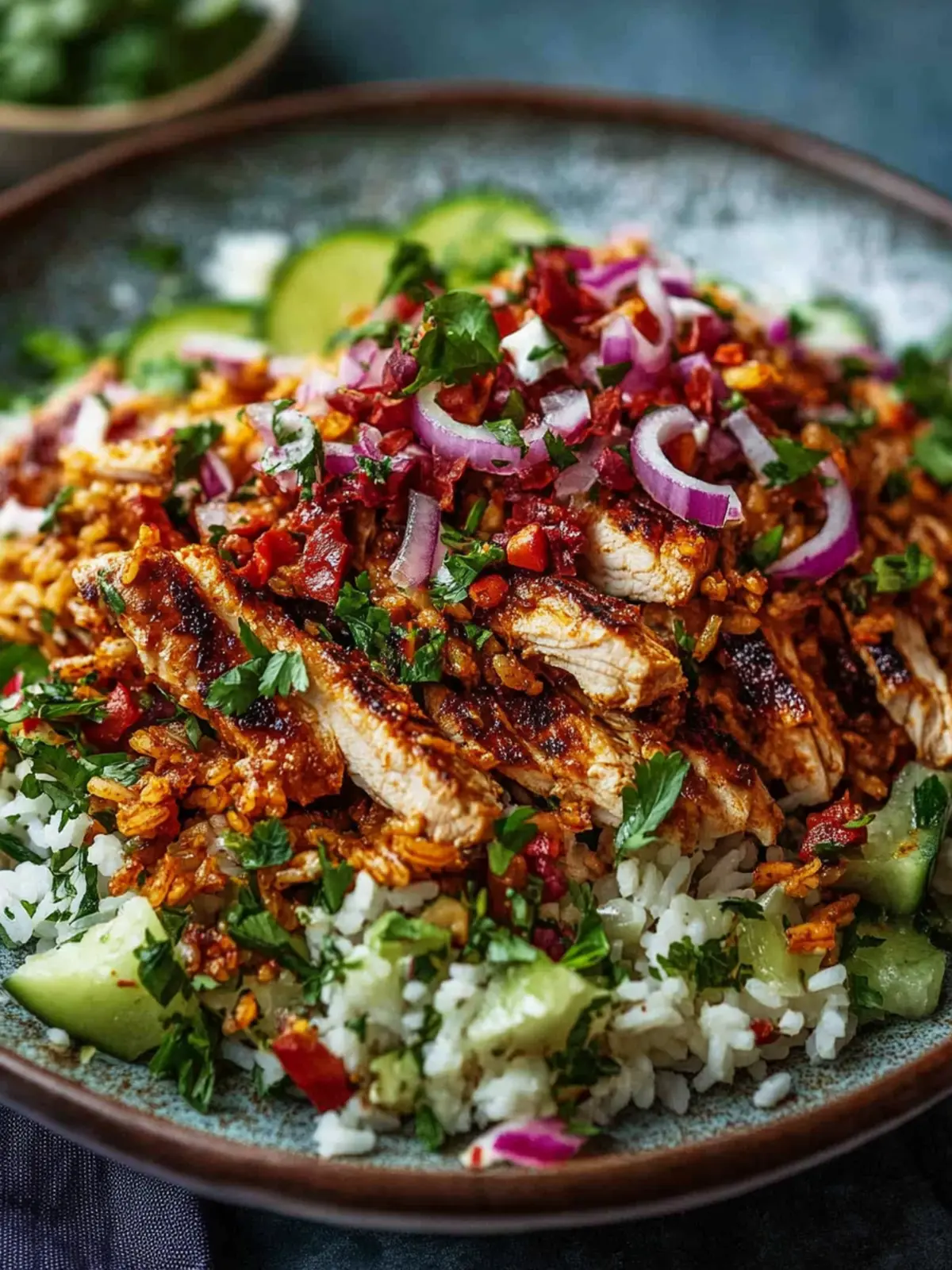 Chicken Shawarma Crispy Rice Salad for Flavorful Meal Perfection Chicken Shawarma Crispy Rice Salad