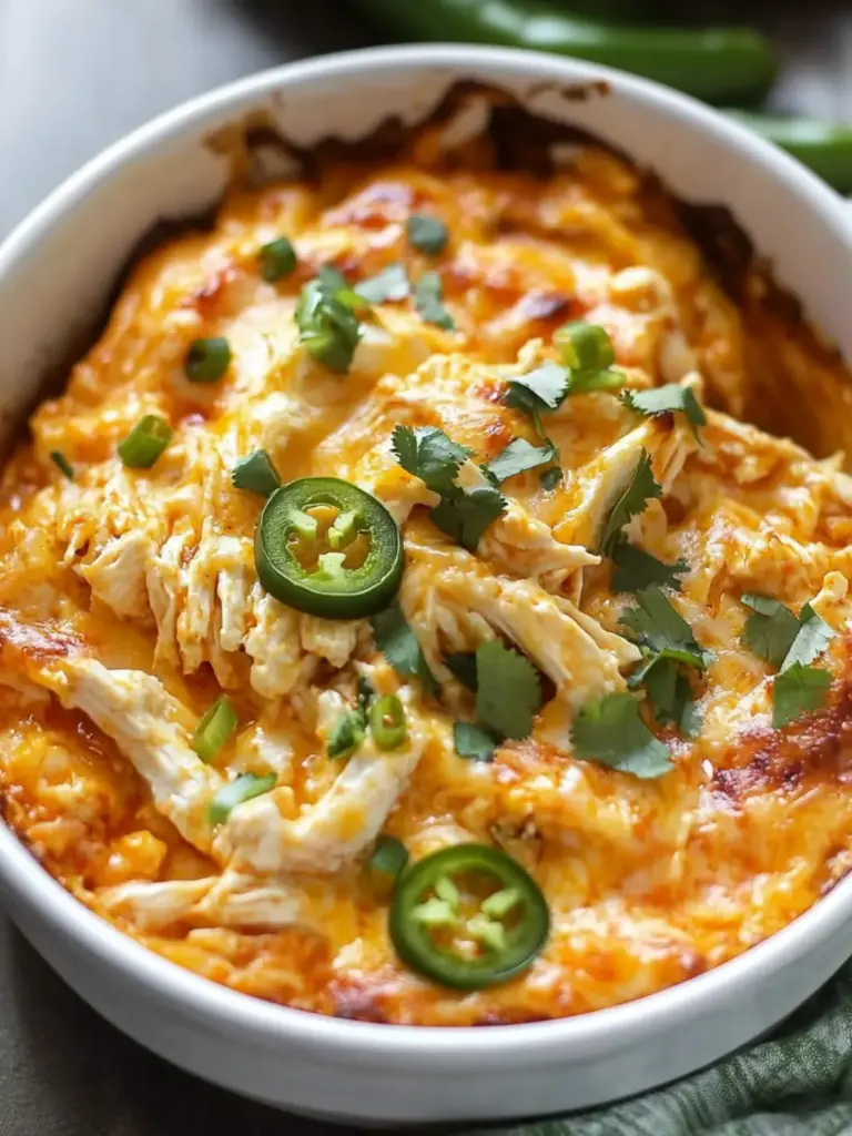 Jalapeño Buffalo Chicken Casserole