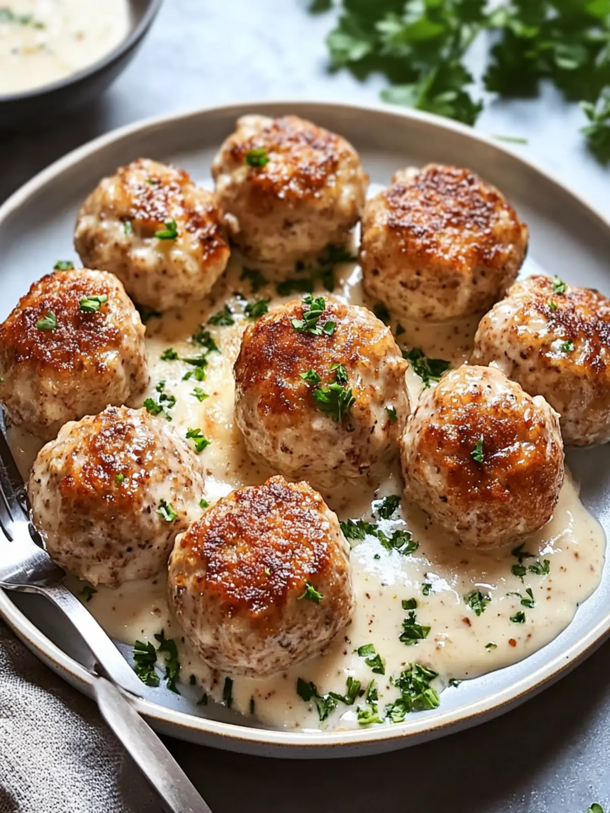 Chicken Cordon Bleu Meatballs