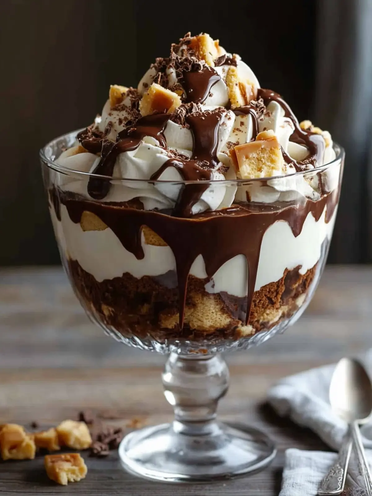 Indulge in a Decadent Chocolate Toffee Trifle Delight Chocolate Toffee Trifle
