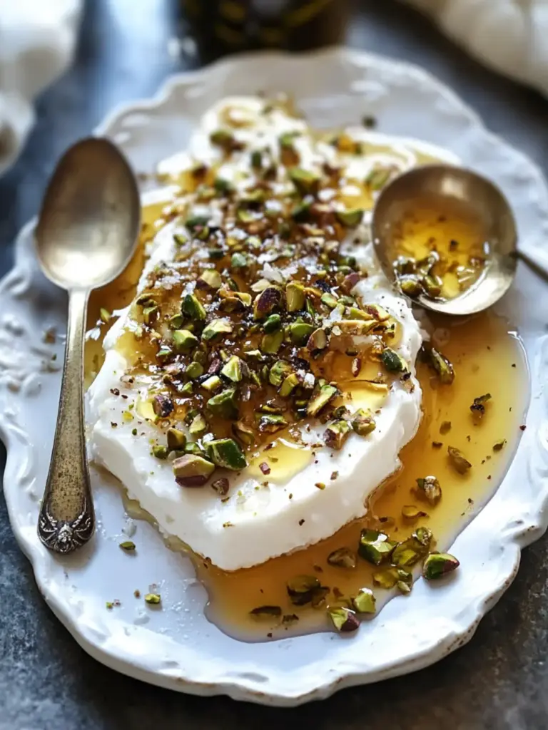 Boursin Cheese Appetizer with Honey and Pistachios