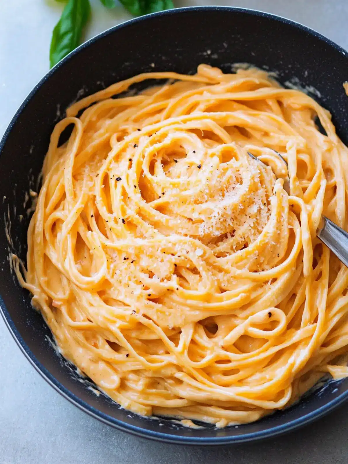 Creamy Red Pepper Alfredo Pasta