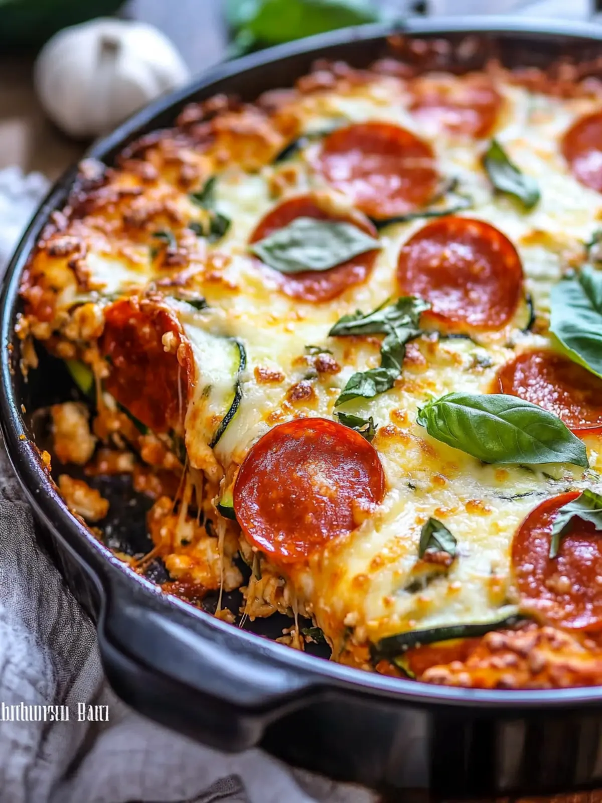 Zucchini Pizza Casserole