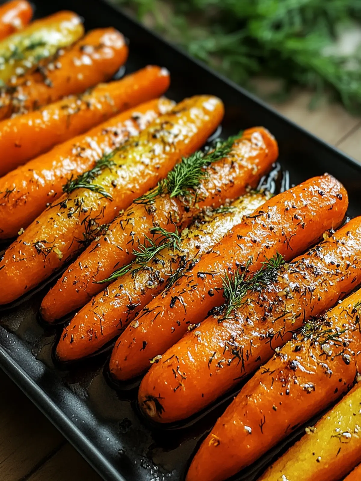 Delicious Honey Glazed Roasted Carrots with Dill Recipe Honey Glazed Roasted Carrots with Dill