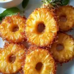 Rum-Soaked Fried Pineapple