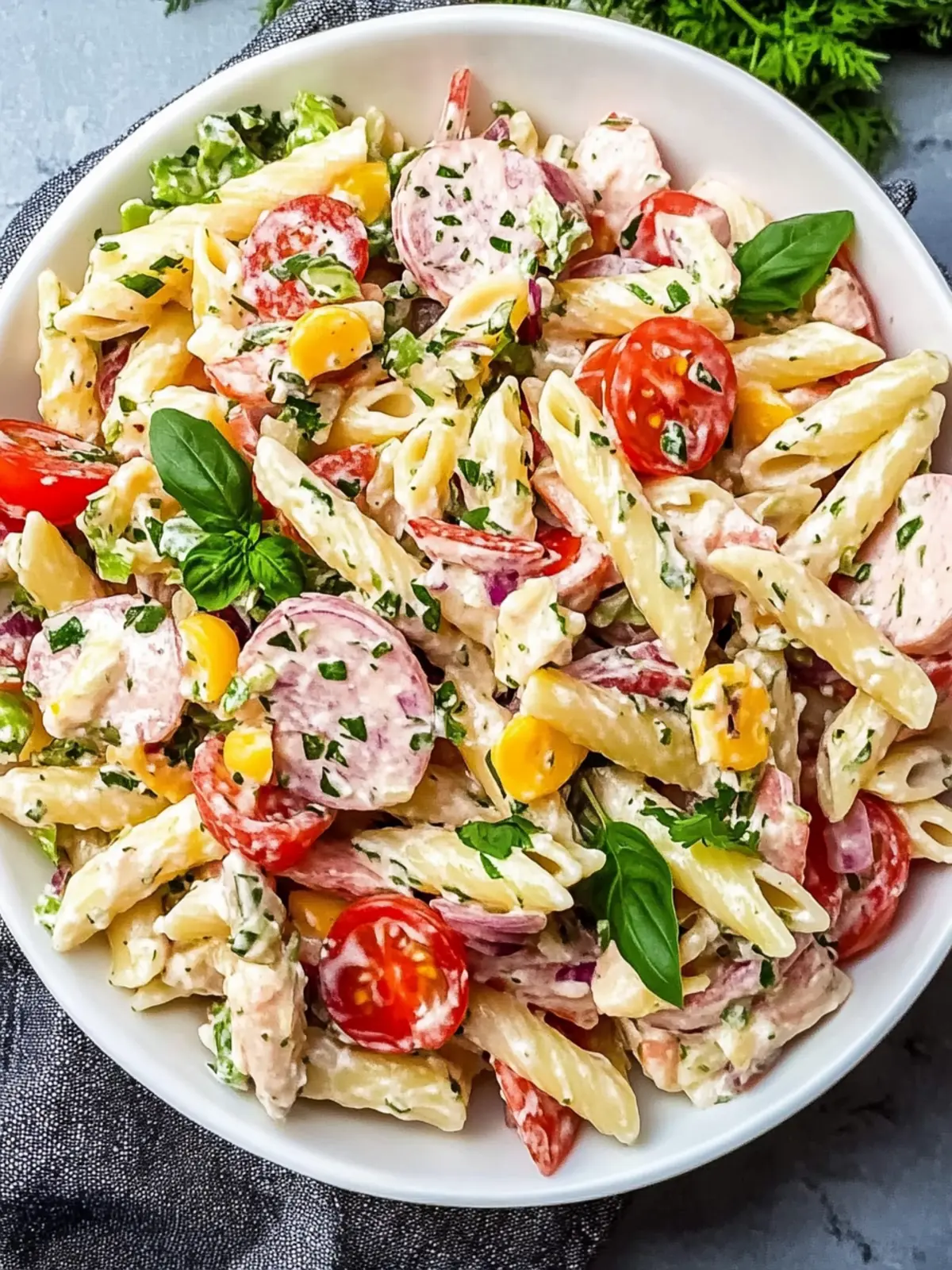 Italian Hoagie Pasta Salad