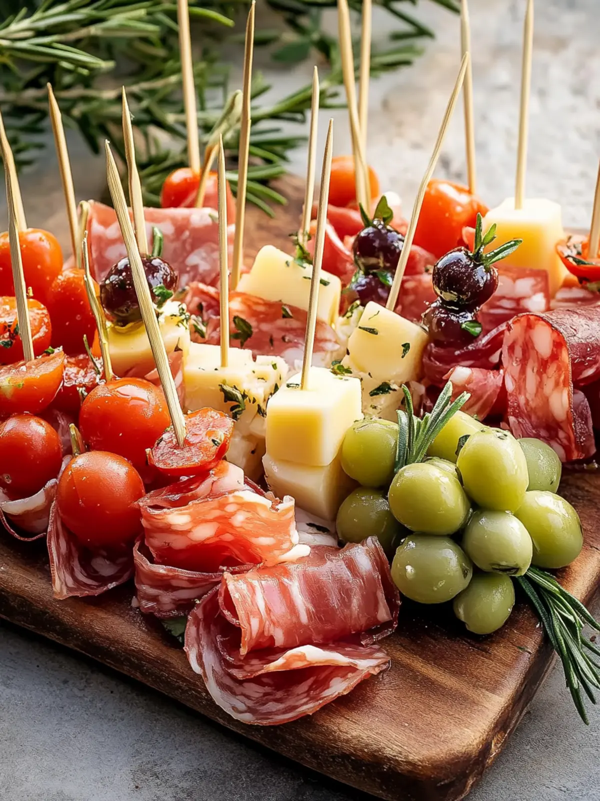 Mini Charcuterie Skewers