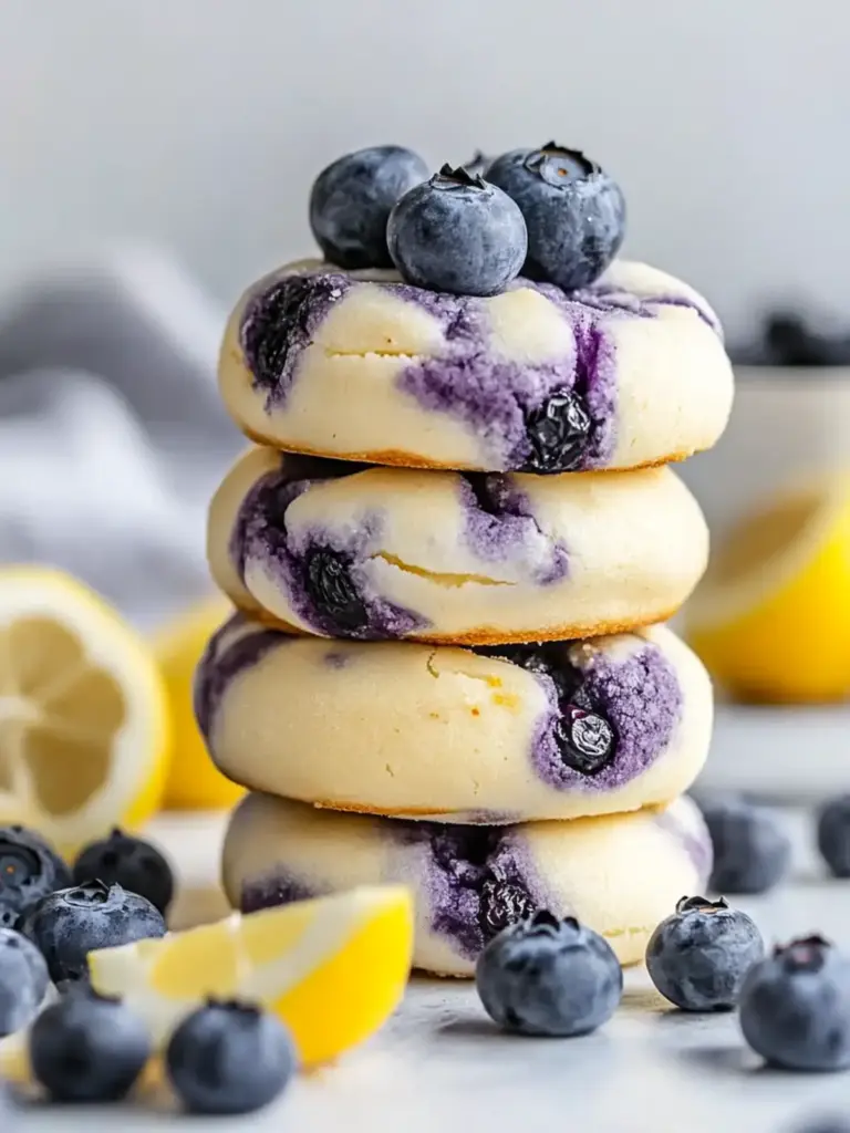Lemon Blueberry Cheesecake Cookies