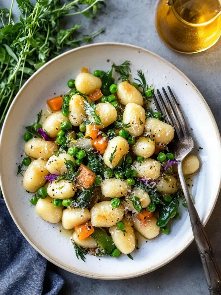 Spring Vegetable Brown Butter Gnocchi