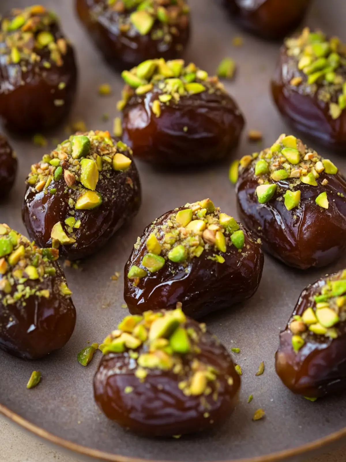 Pistachio Butter Stuffed Dates