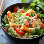 Spring Roll Salad with Spicy Ginger Dressing