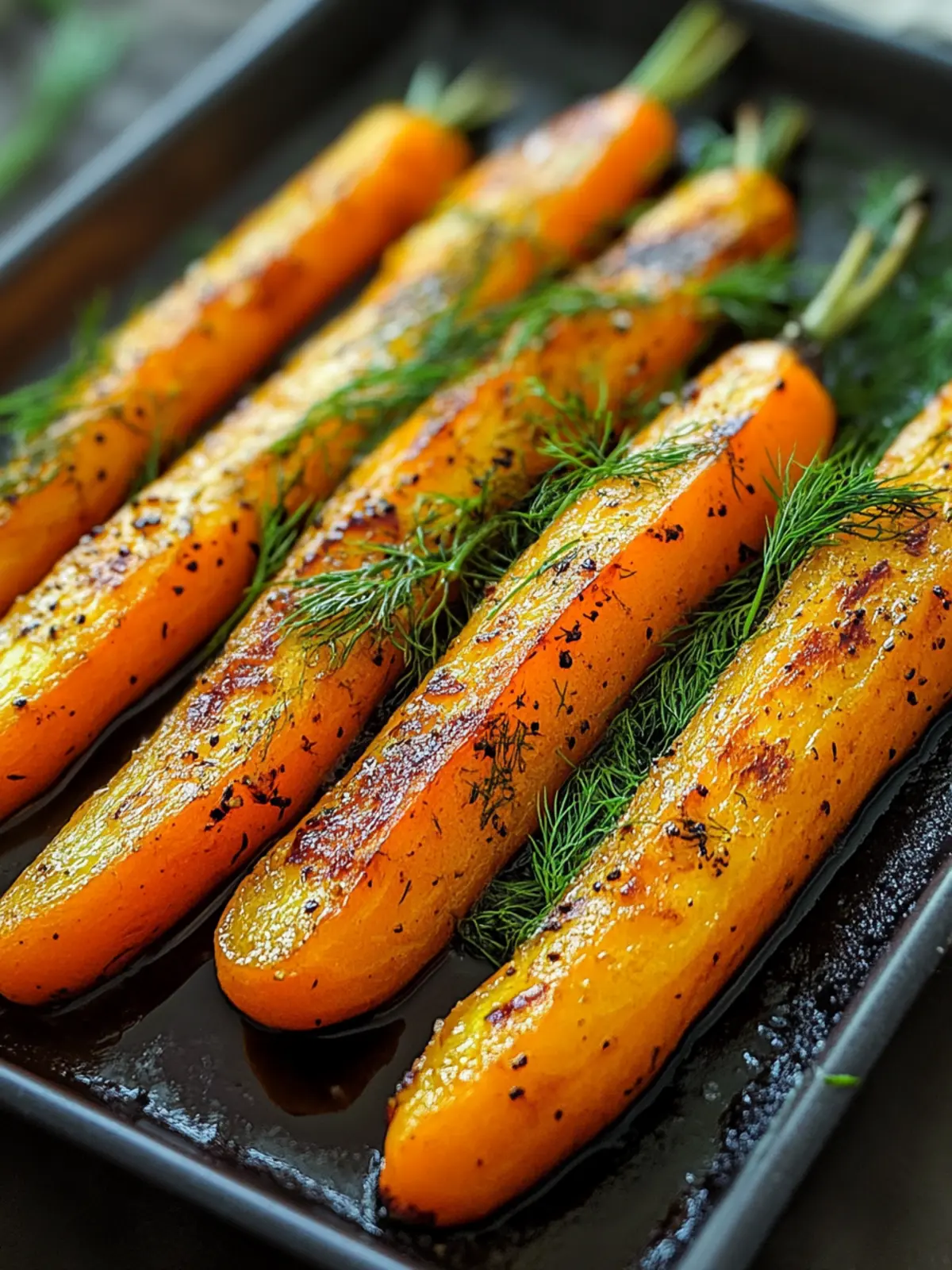Delicious Honey Glazed Roasted Carrots with Dill Recipe Honey Glazed Roasted Carrots with Dill