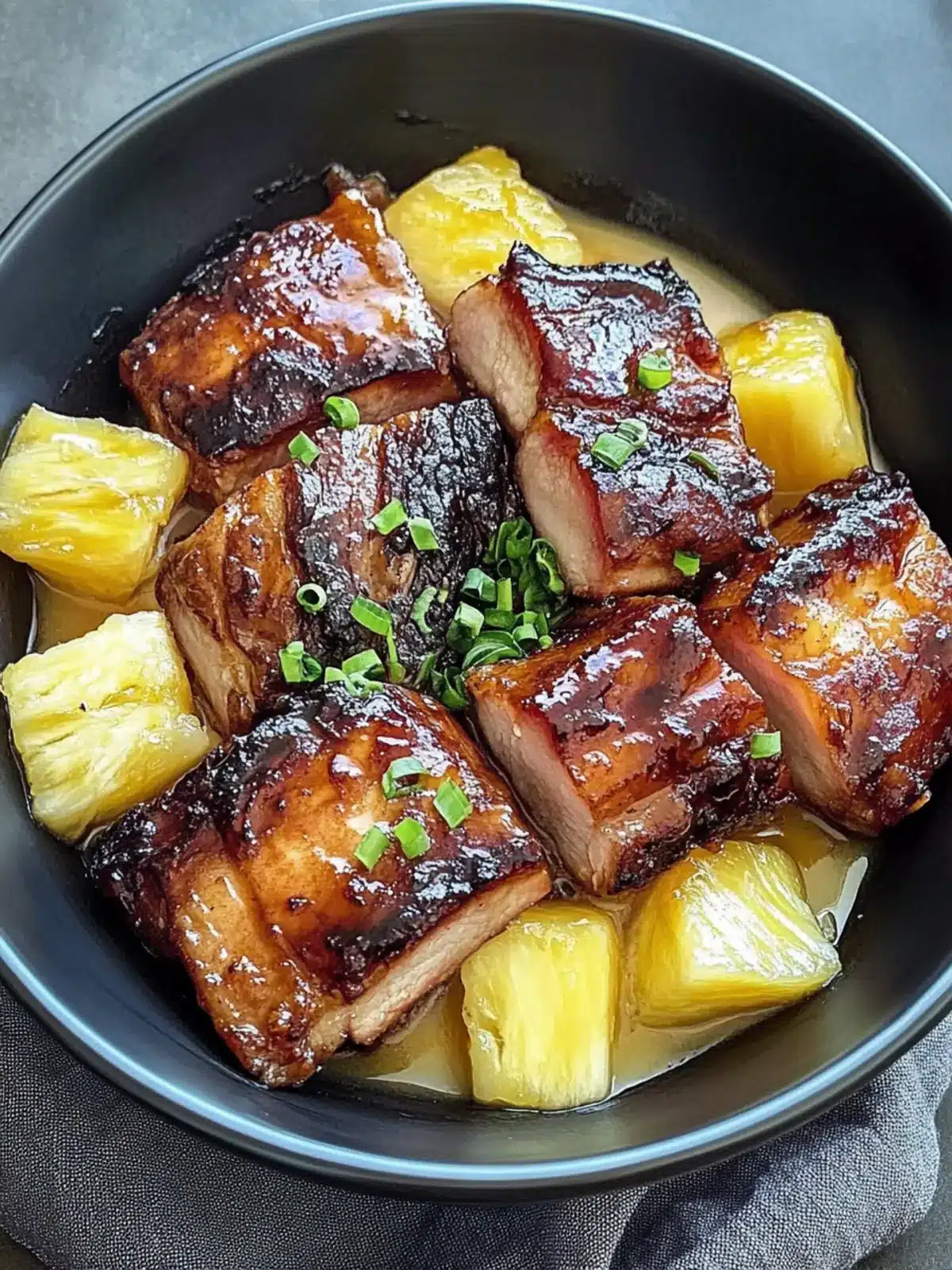Pineapple-Glazed Pork Belly