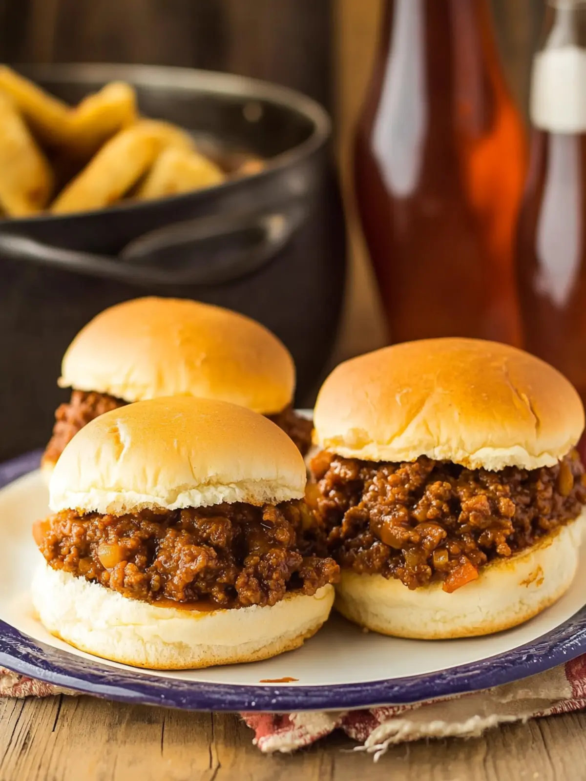 Slow Cooker Root Beer Sloppy Joe Sliders