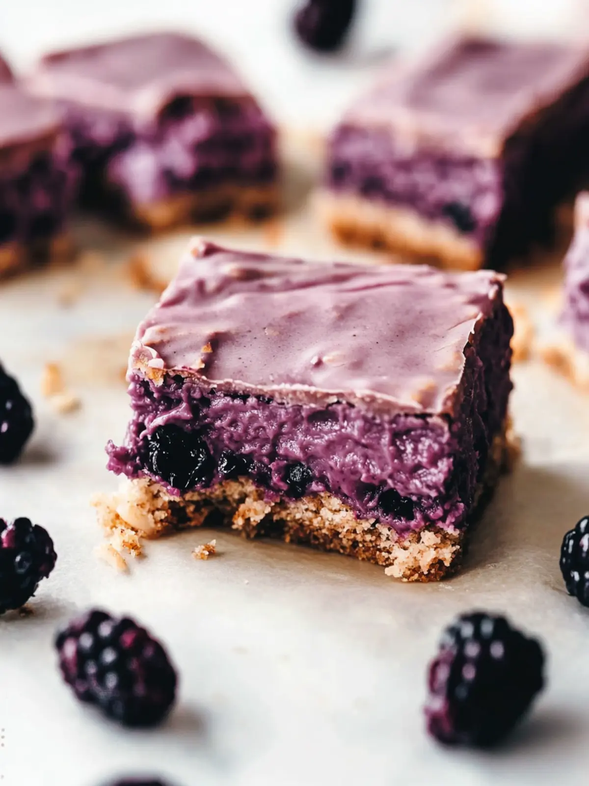 Blackberry Coconut Bars