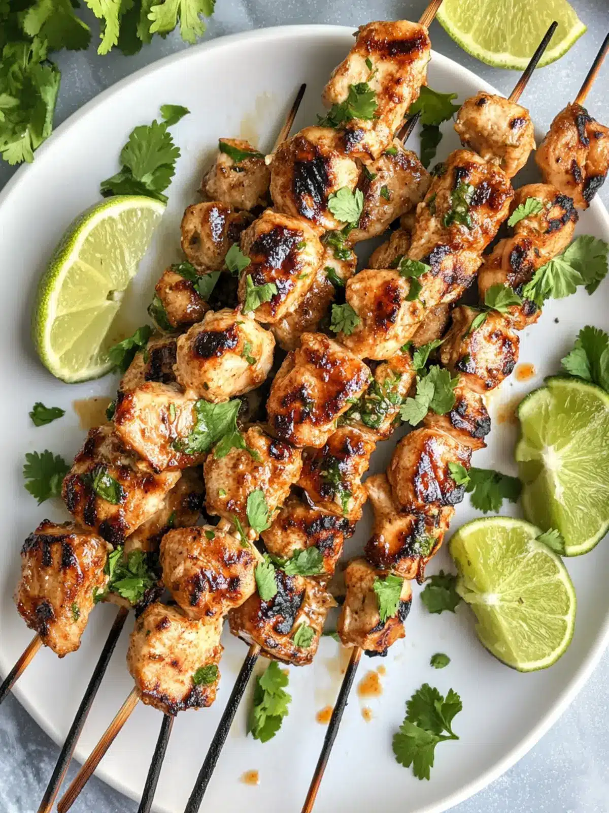 Grilled Thai Coconut Chicken Skewers
