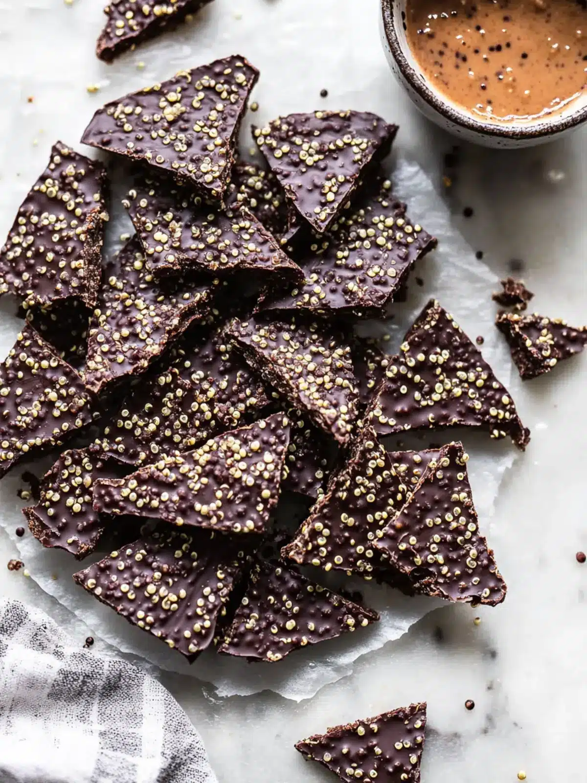 Chocolate Quinoa Crisps