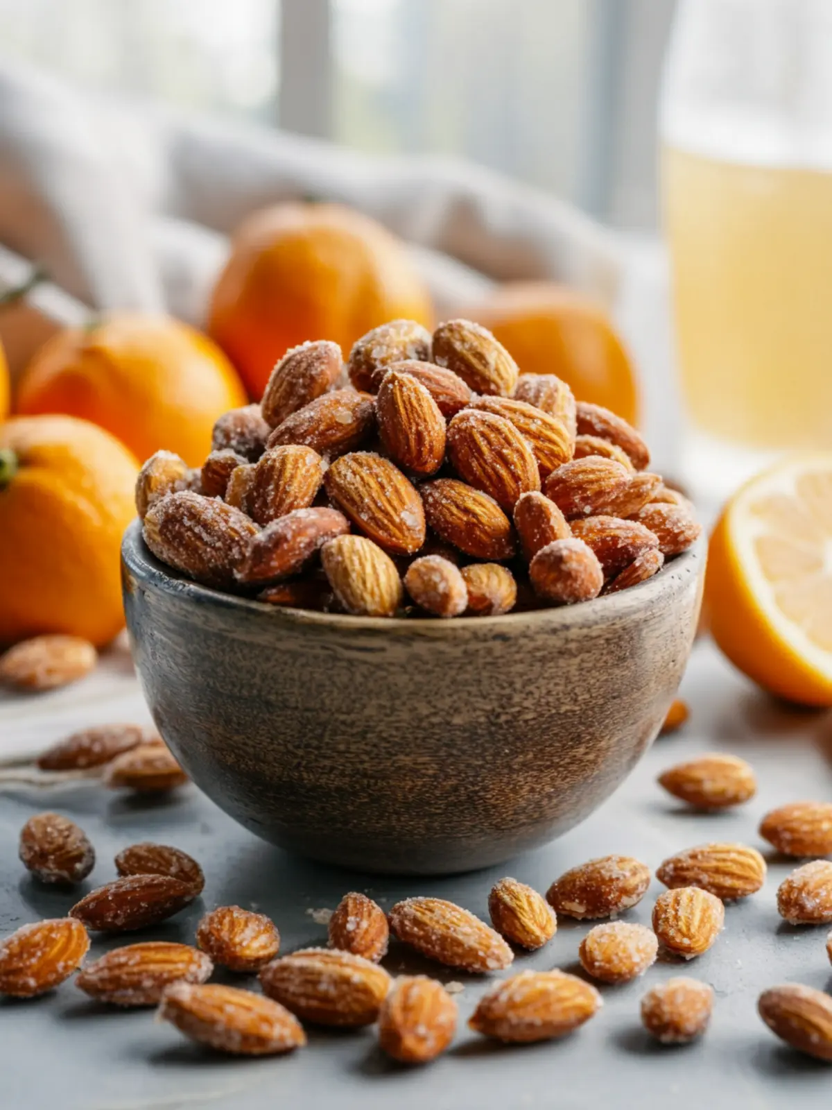 Orange Candied Almonds