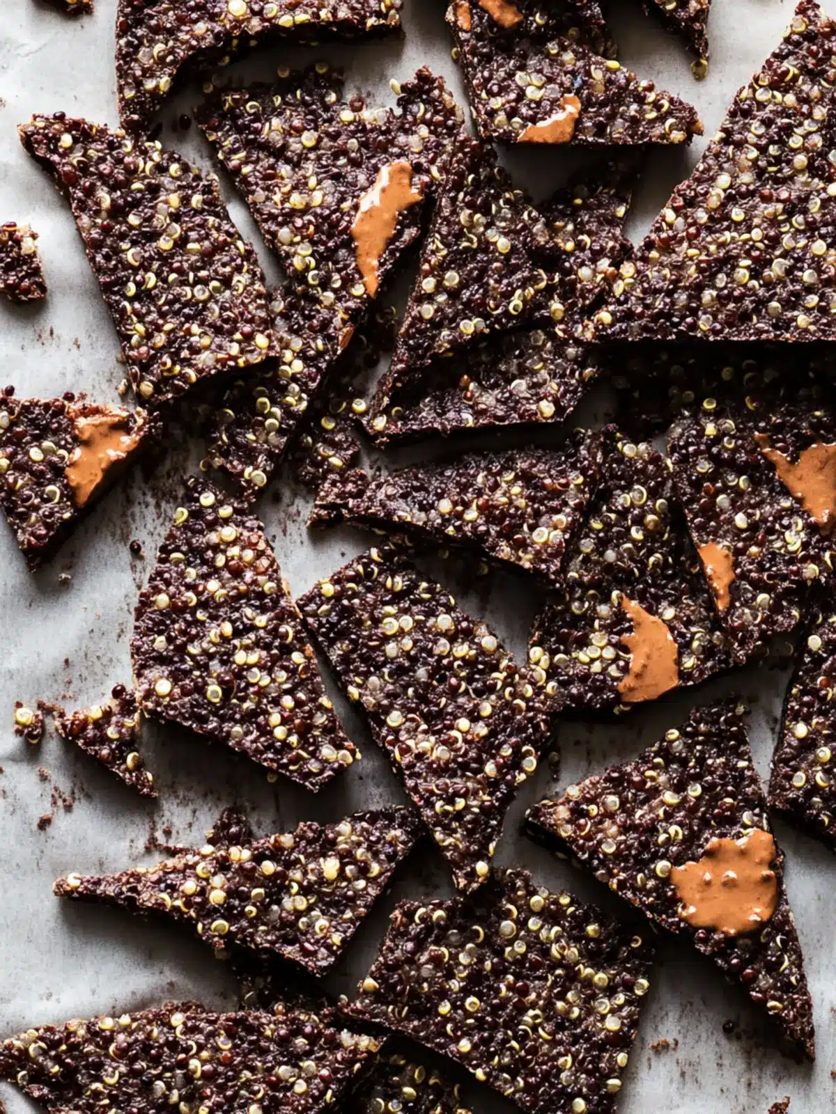 Chocolate Quinoa Crisps