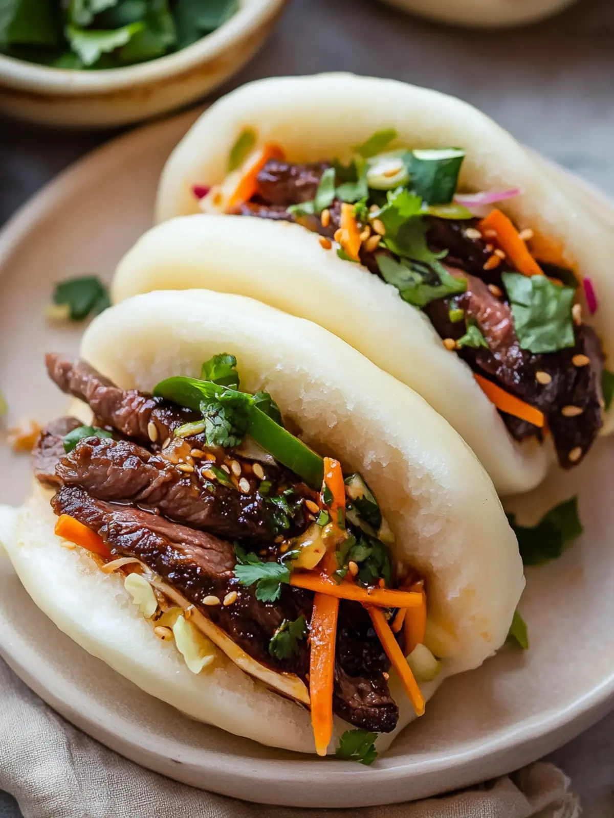 Tender Beef Bao Buns