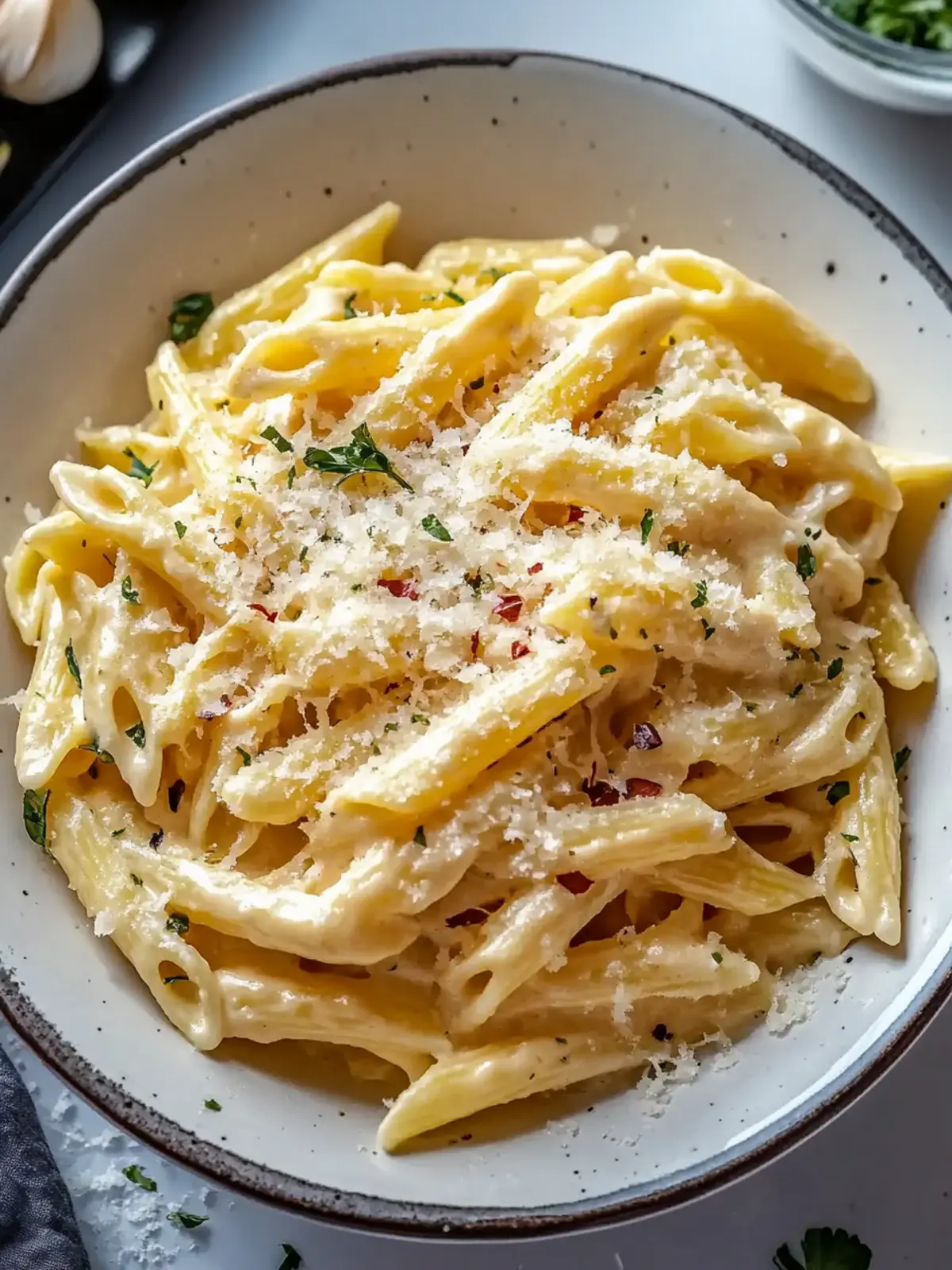 One Pot Creamy Garlic Pasta