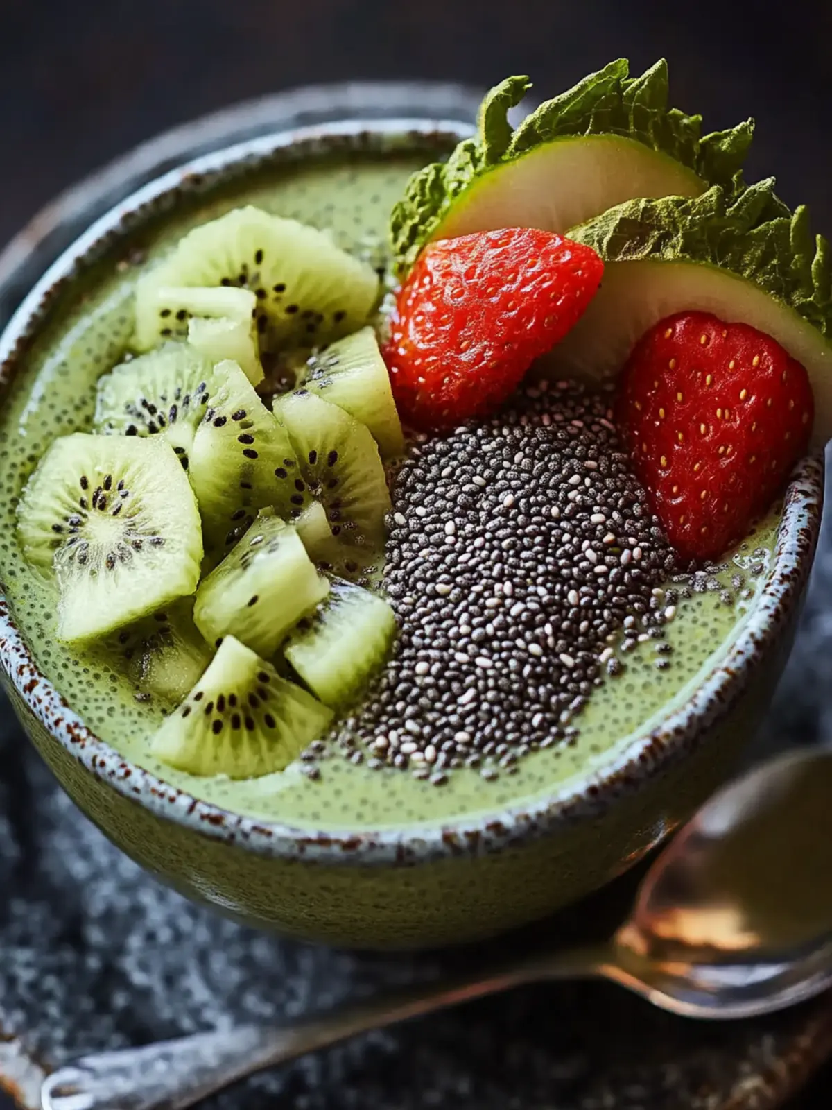 Creamy Matcha Kiwi Chia Pudding for a Refreshing Treat Matcha Kiwi Chia Pudding