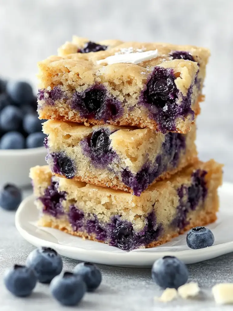 Blueberry Blondies