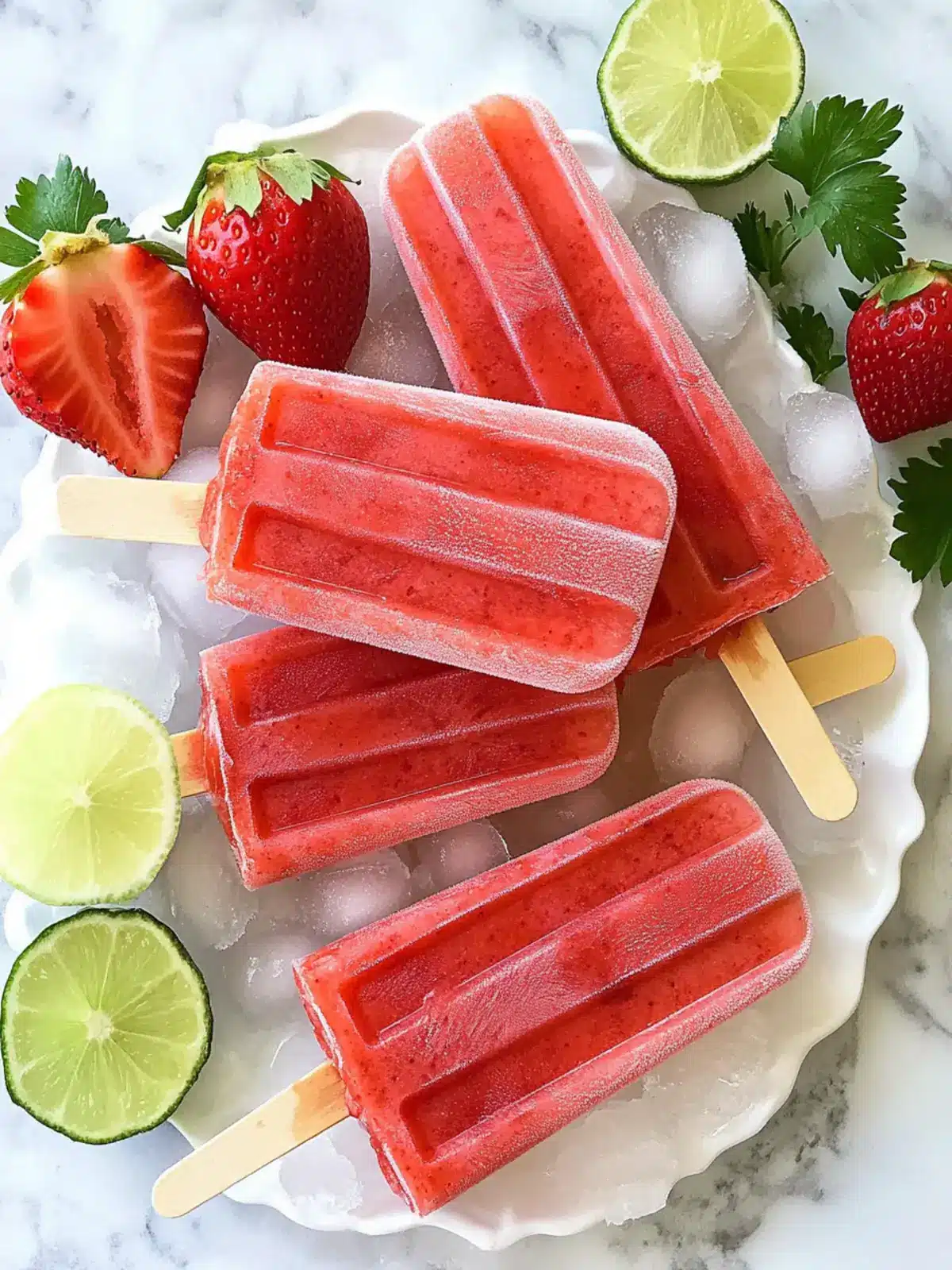 Refreshing Strawberry Margarita Ice Pops Perfect for Summer Fun Strawberry Margarita Ice Pops